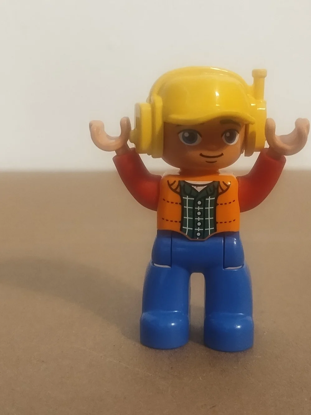 Lego Duplo Boy Man Construction Airline Headset Outfit Pants Figure